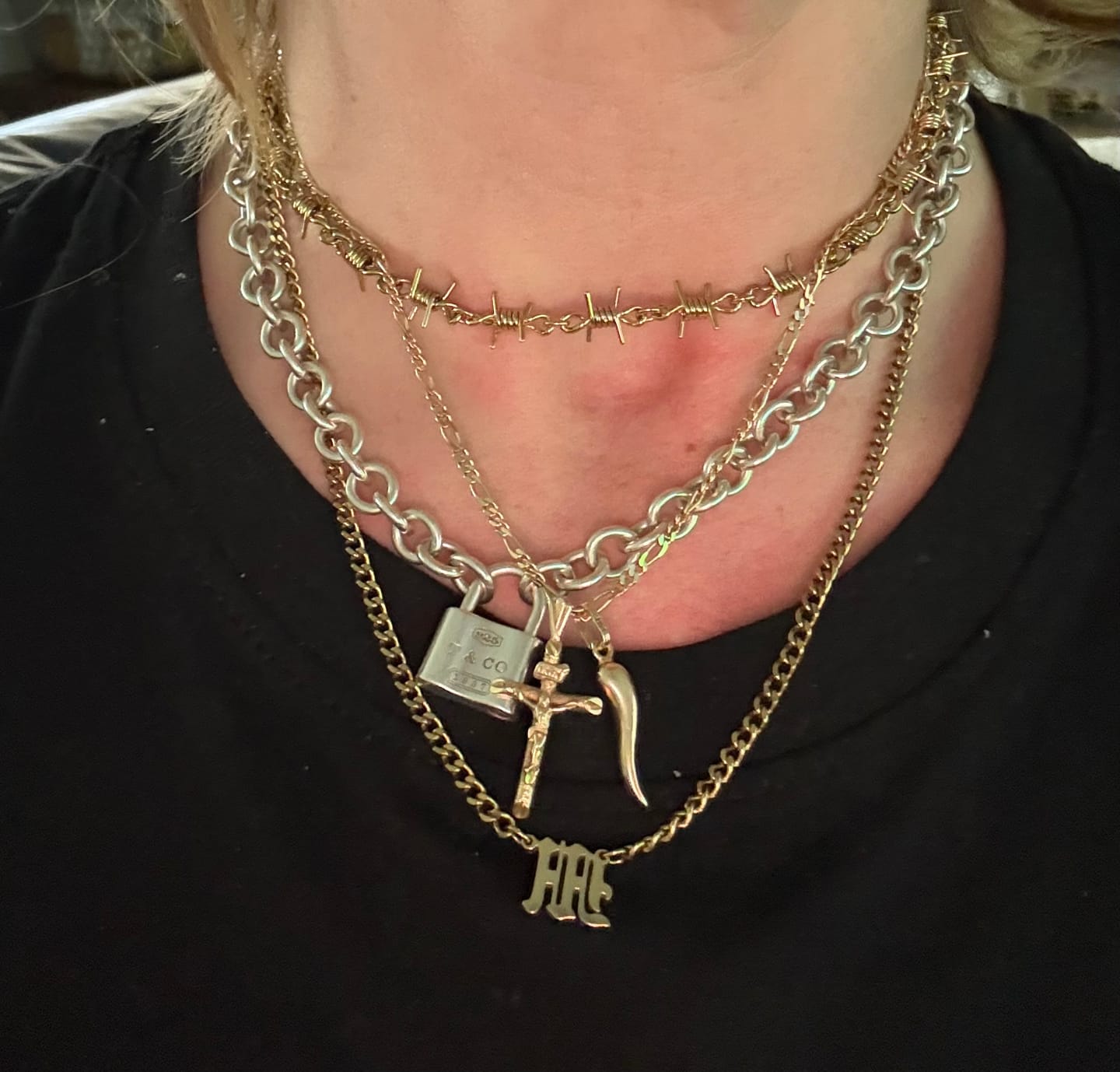 Customer photo review of Barbed Wire Choker