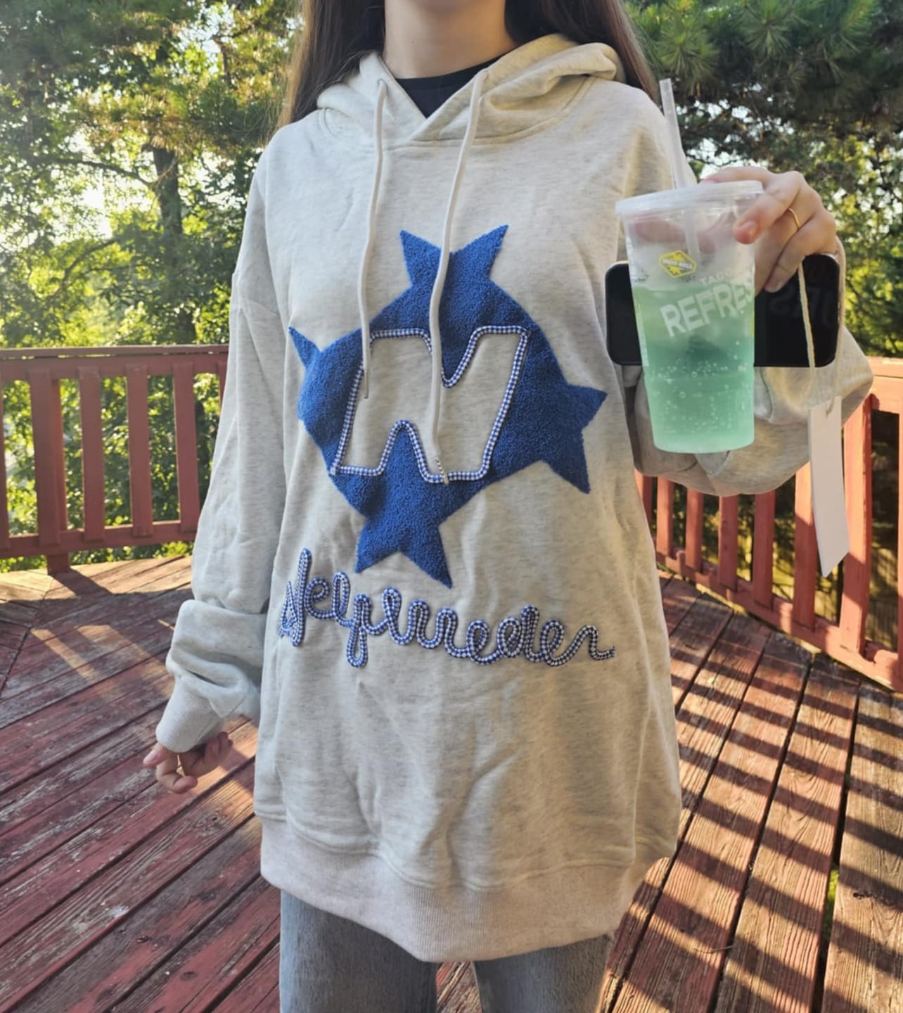 Customer photo review of Aelfric Eden Stellaris Embroidered Hoodie