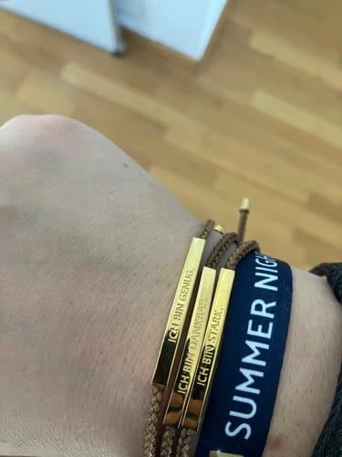 Customer photo review of Armband "Ich bin dankbar."