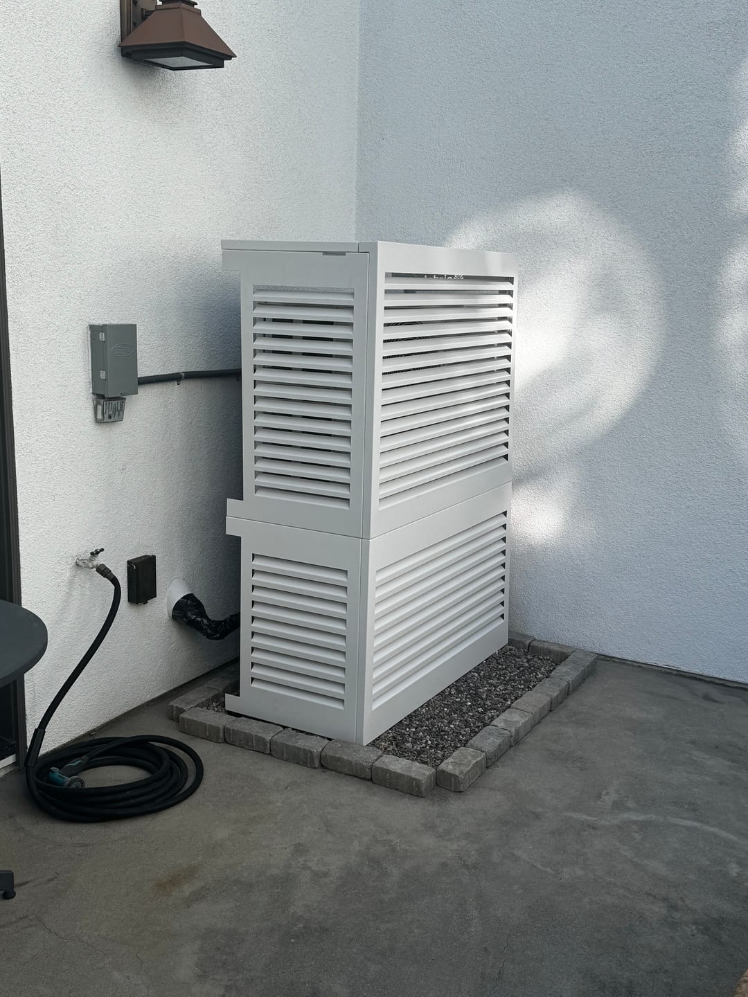 Customer photo review of Mini-Split AC Cover - White