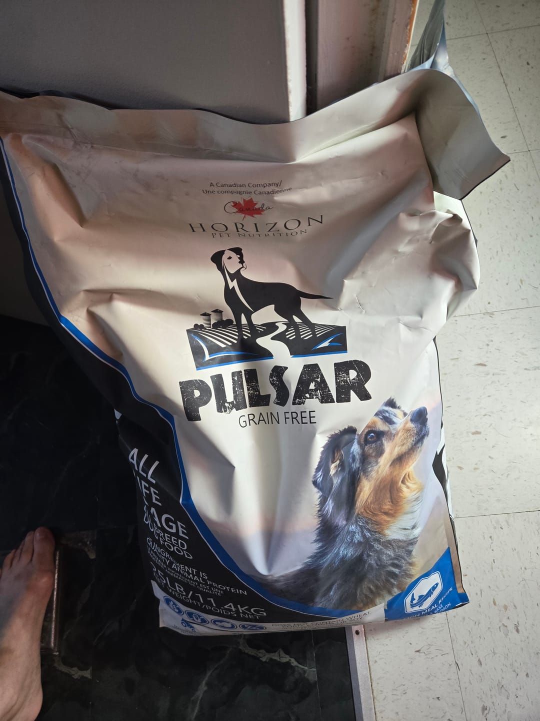 Customer photo review of Horizon Pulsar - Nourriture sans grains pour chien