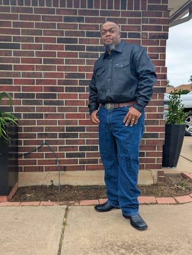 Customer photo review of Matte Rustic Black Cherry Pirarucu Leather Boots - Square Toe