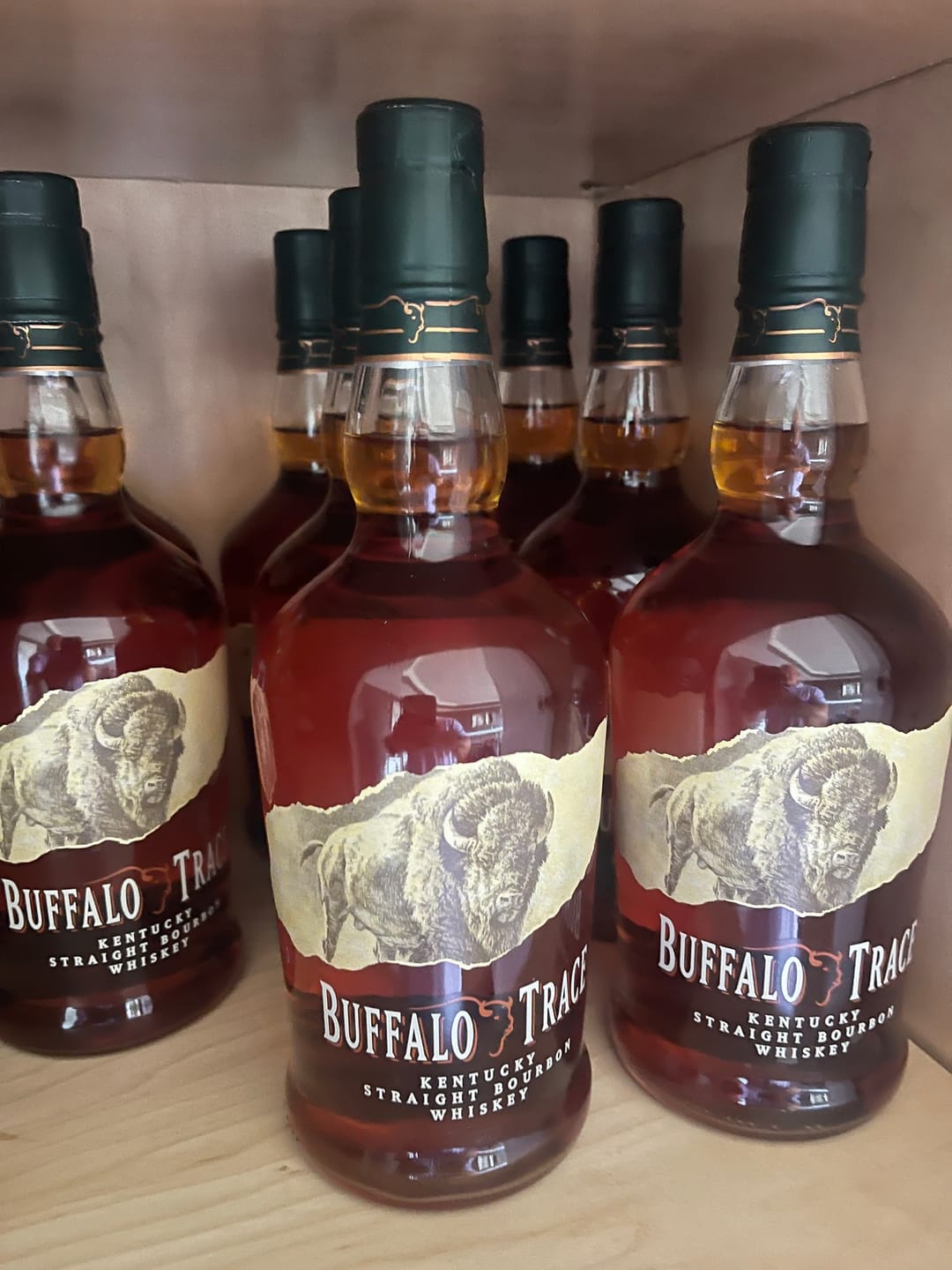 Customer photo review of Buffalo Trace Bourbon Whiskey Case Bundle (12 Bottles) (750ml)