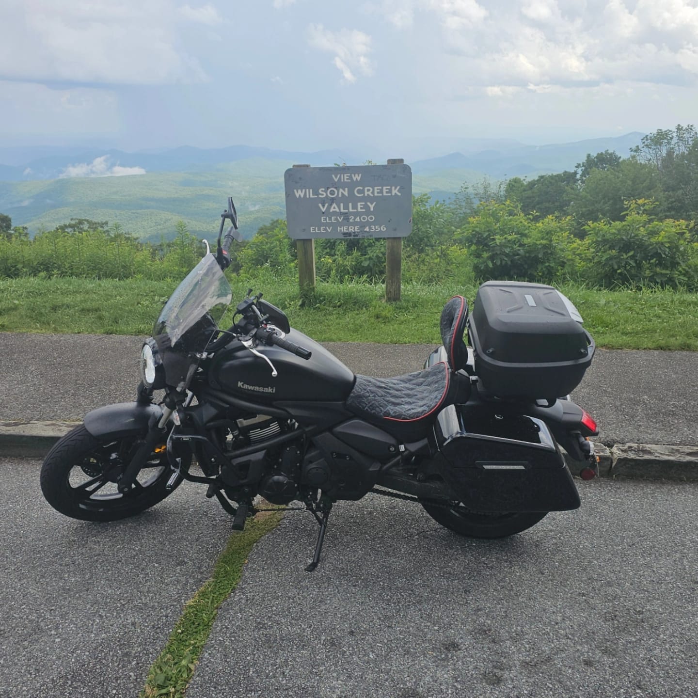 Customer photo review of 42L - Baldur Extra Large Kawasaki Vulcan S VN650 Painted Motorcycle Hard Saddlebags