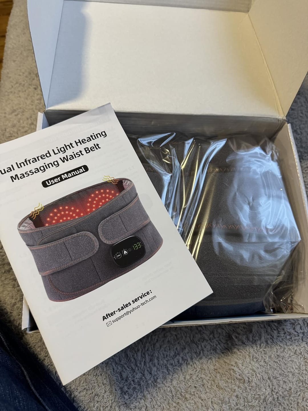 Customer photo review of HeatBoost™ Red Light Lumbar Belt
