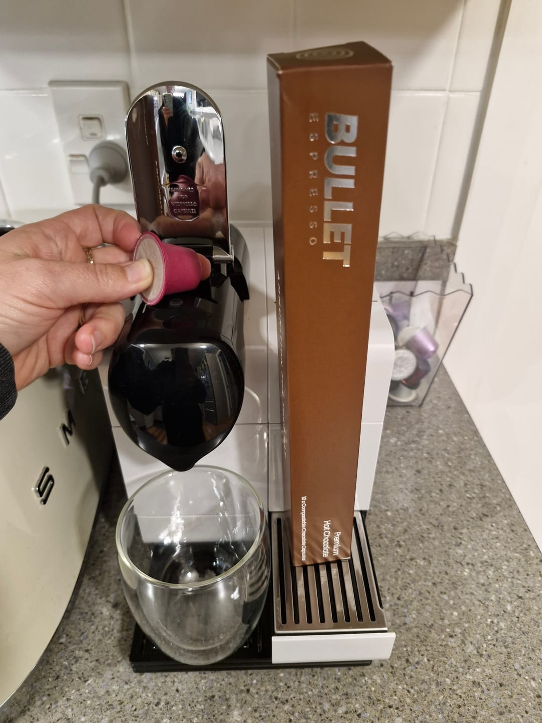Customer photo review of New Premium Hot Chocolate Pods