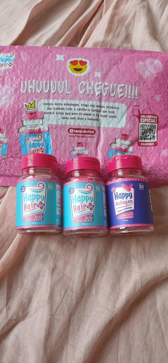 Customer photo review of Happy Hair 3 Potes Embaixadores