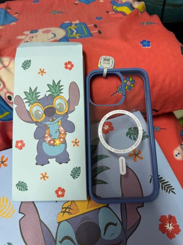 Customer photo review of CASEBANG x Stitch Gift Box Interstellar Blue [Limited]