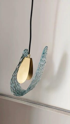 Customer photo review of WOW Peacock Art Glass Pendant Light-wow2213a
