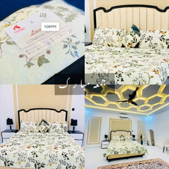 Customer photo review of DEWDROP summer comforter set- 7 pcs