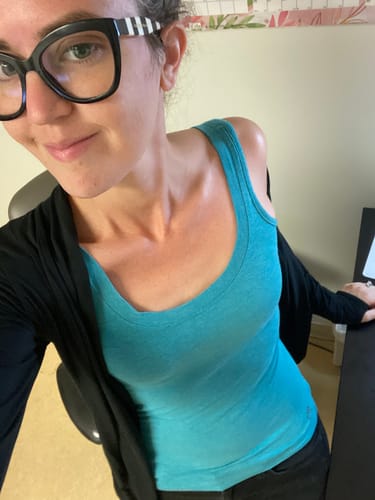 Customer photo review of OM TANK in Bamboo & Organic Cotton