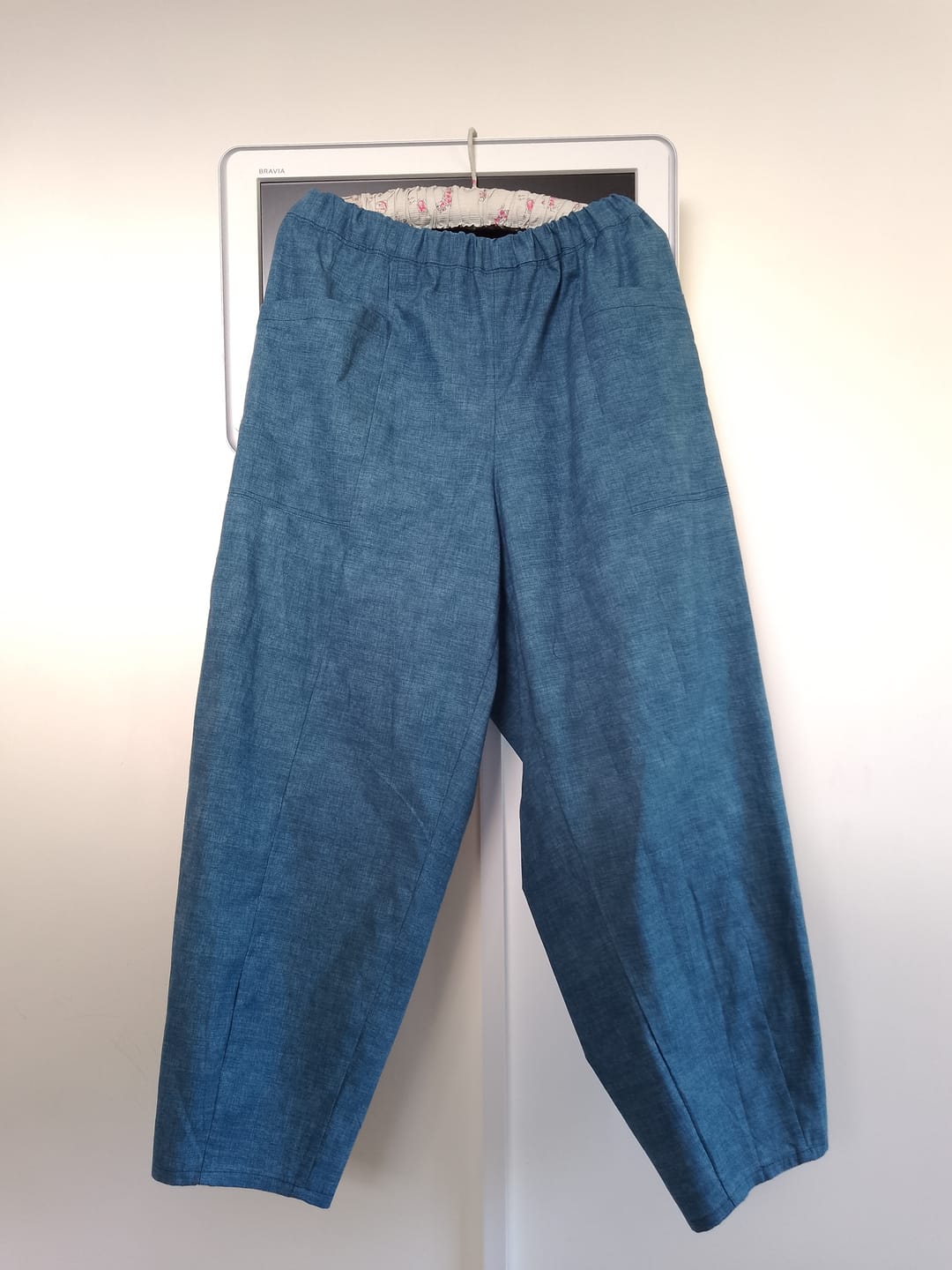 Customer photo review of Linen Textured Look Cotton Fabric