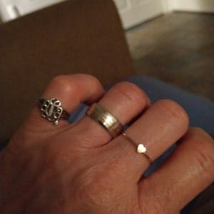 Customer photo review of Tiny Heart Ring