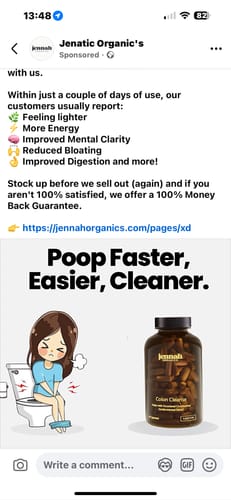 Customer photo review of Flat Belly - Colon Cleanse