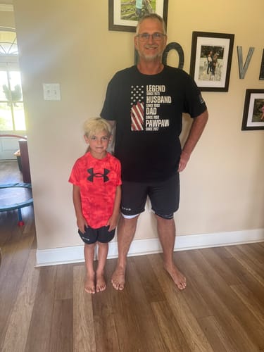 Customer photo review of John 3:16 The Cross Performance Shorts