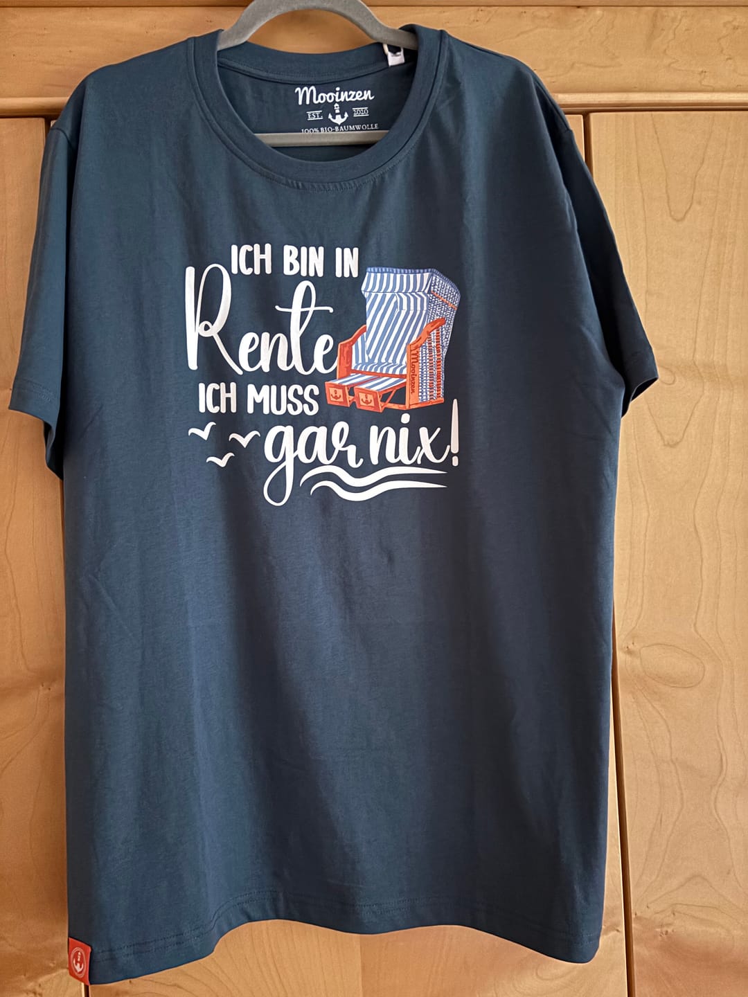 Customer photo review of Ich bin in Rente · Unisex Premium Bio T-Shirt