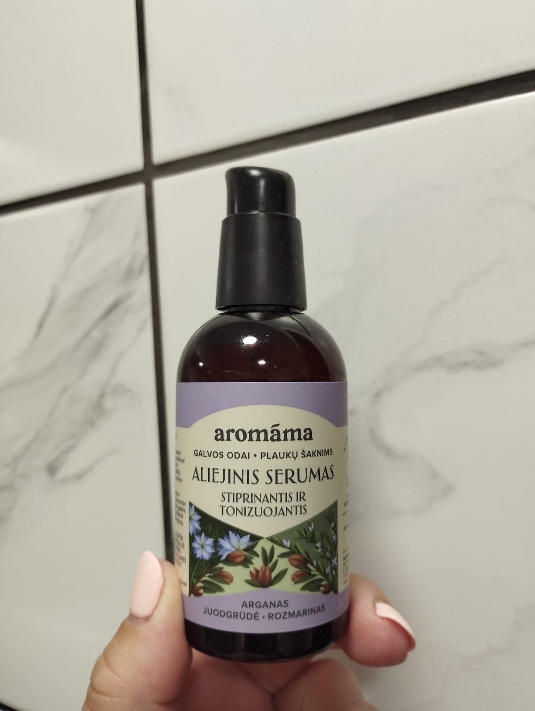 Customer photo review of Stiprinamasis aliejinis serumas