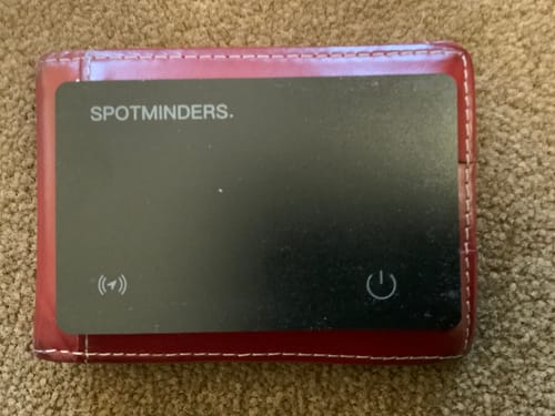 Customer photo review of SPOTMINDERS. Tracking card
