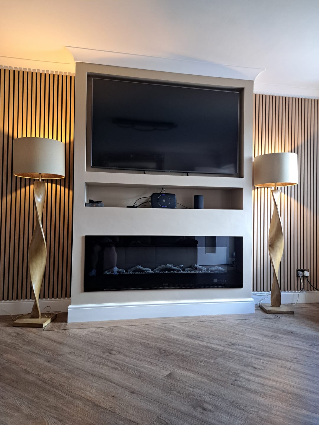 Customer photo review of Wooden Wall Panel | Natural Oak | Premium 3-sided Wood Veneer