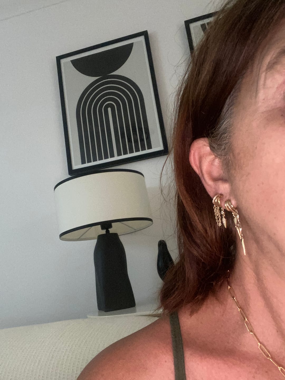 Customer photo review of Paloma Illusion Earrings