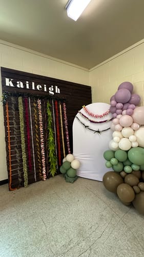 Customer photo review of The Coquette Balloon Garland Kit