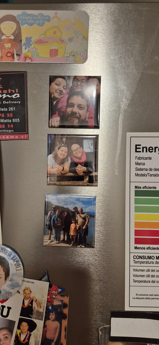 Customer photo review of Pack 6 Imanes personalizados Cuadrados
