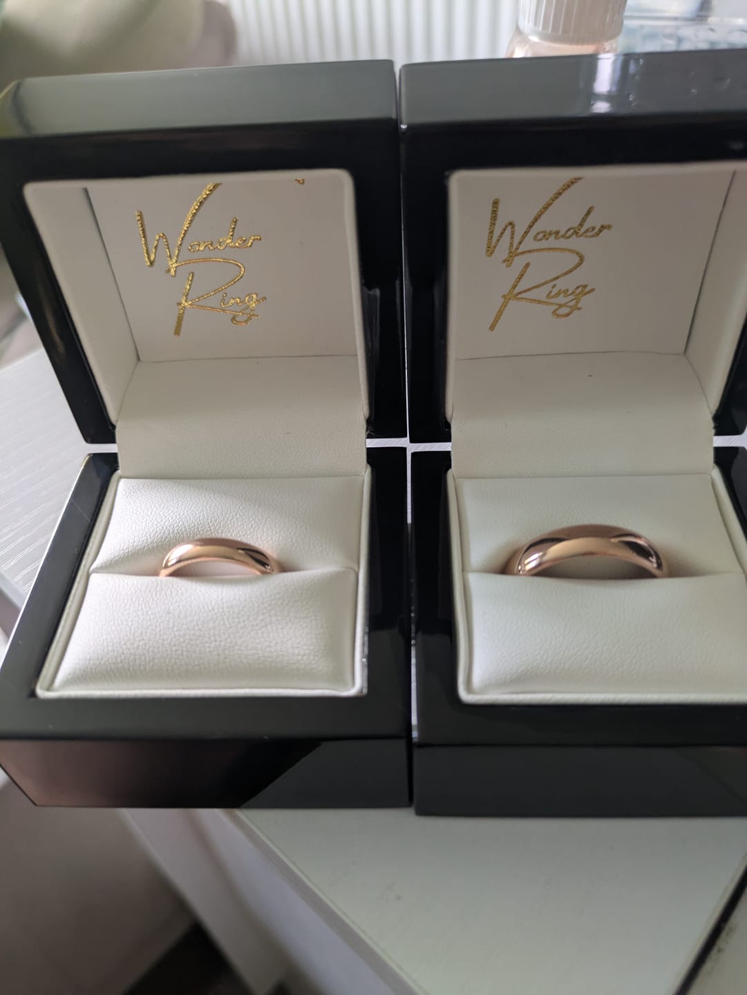 Customer photo review of Rose Gold Wonder Ring Set