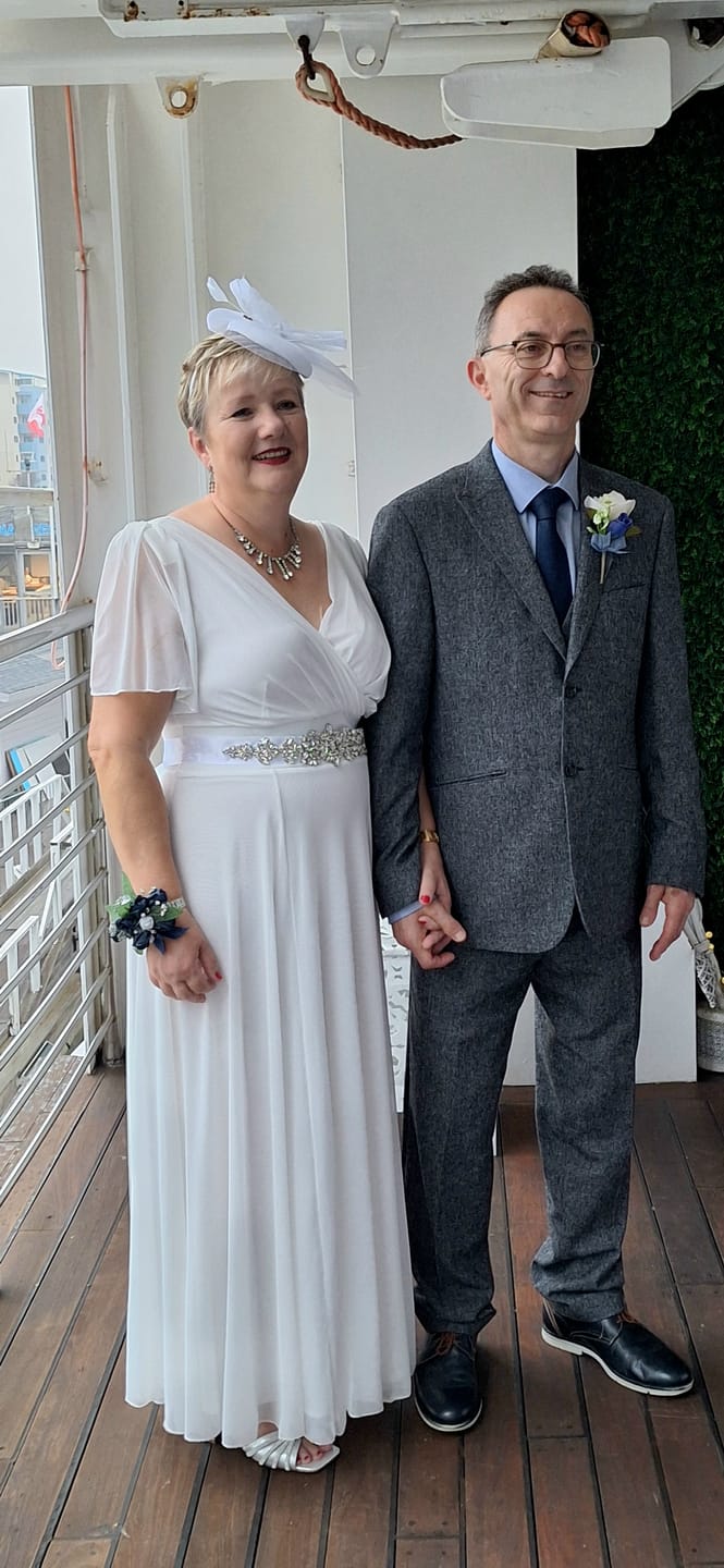 Customer photo review of Isabelle Ivory Float Sleeve Maxi Dress