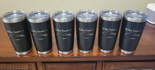 Customer photo review of (6 Pieces) Custom Laser Engraved - 20oz Tumblers