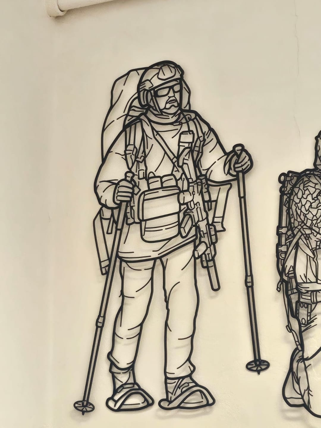 Customer photo review of Your Custom Soldier Silhouette Metal Wall Art