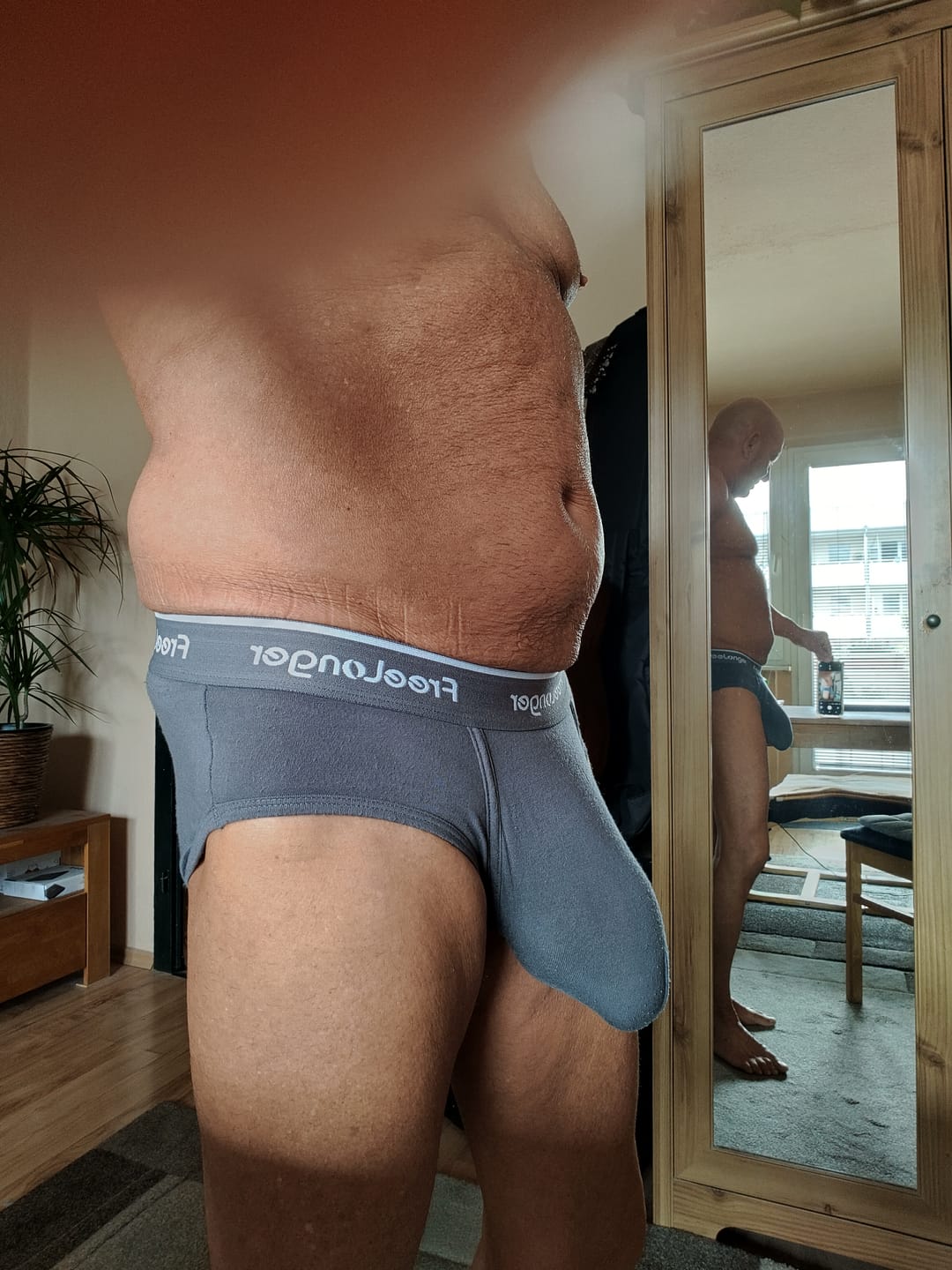 Customer photo review of FreeLonger Men's Comfy Separate Big Pouch Briefs