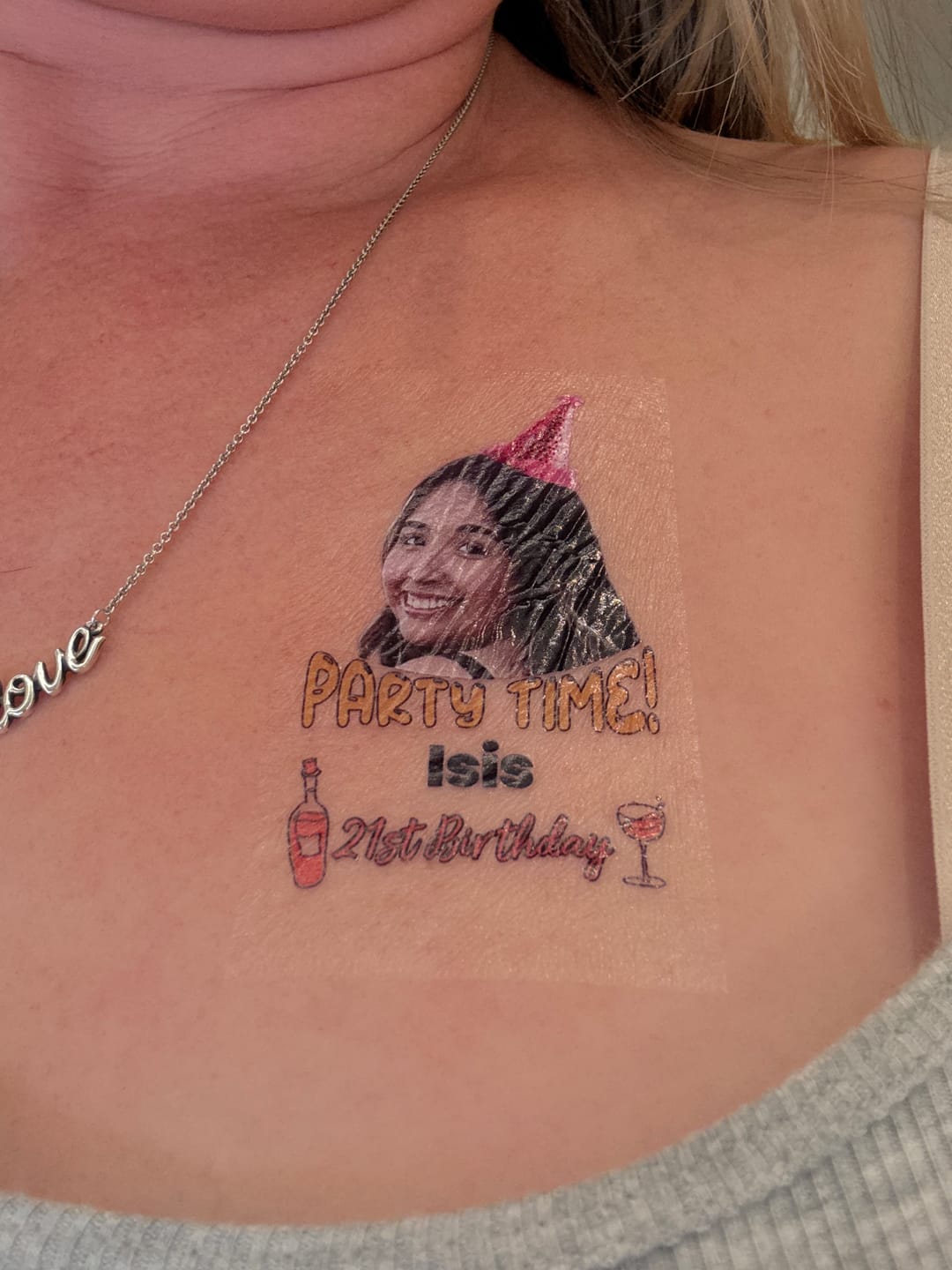 Customer photo review of Pink Party Hat
