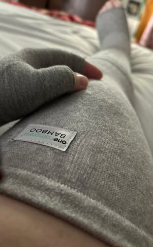 Customer photo review of Premium Bamboo Knee Sleeve (Single)