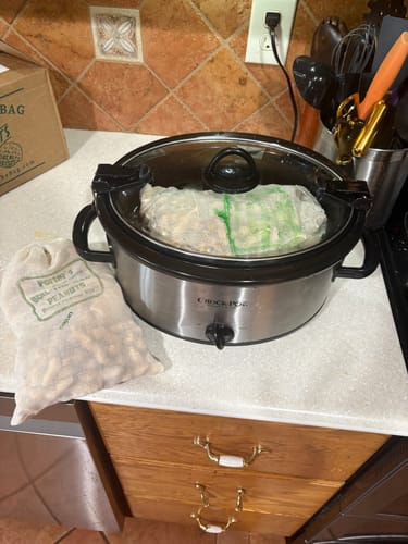 Customer photo review of Boil-The-Bag Boiled Peanuts (4 Bags)