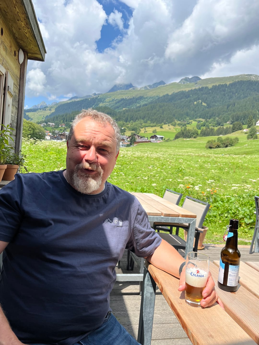 Customer photo review of Herzschlag Berge - Herren Premium Organic Shirt