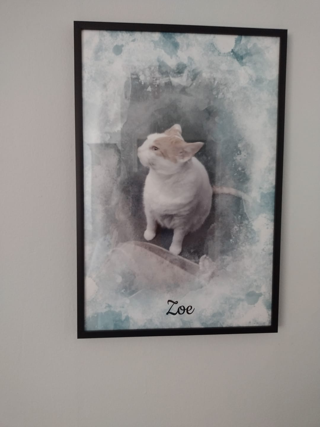 Customer photo review of Water colors - Personalized Poster