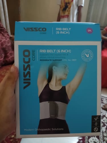 Customer photo review of Rib Belt | Provides Moderate Support to the Injured Ribs & Allows Normal Respiration (Grey)
