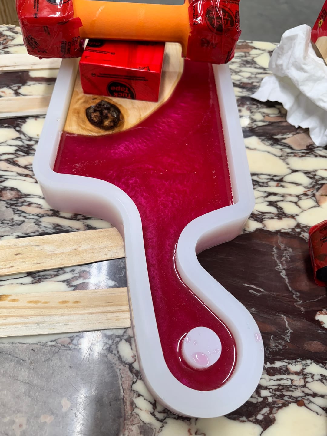 Customer photo review of Reusable Silicone Casting Epoxy Molds