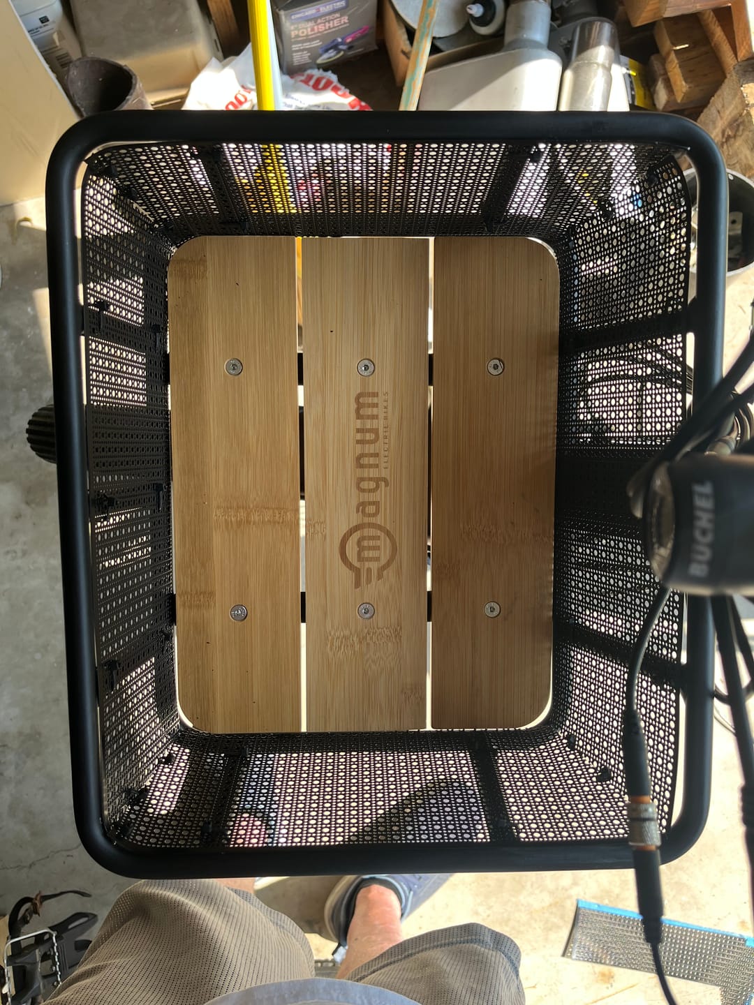 Customer photo review of Multi-Purpose Front Cargo Basket