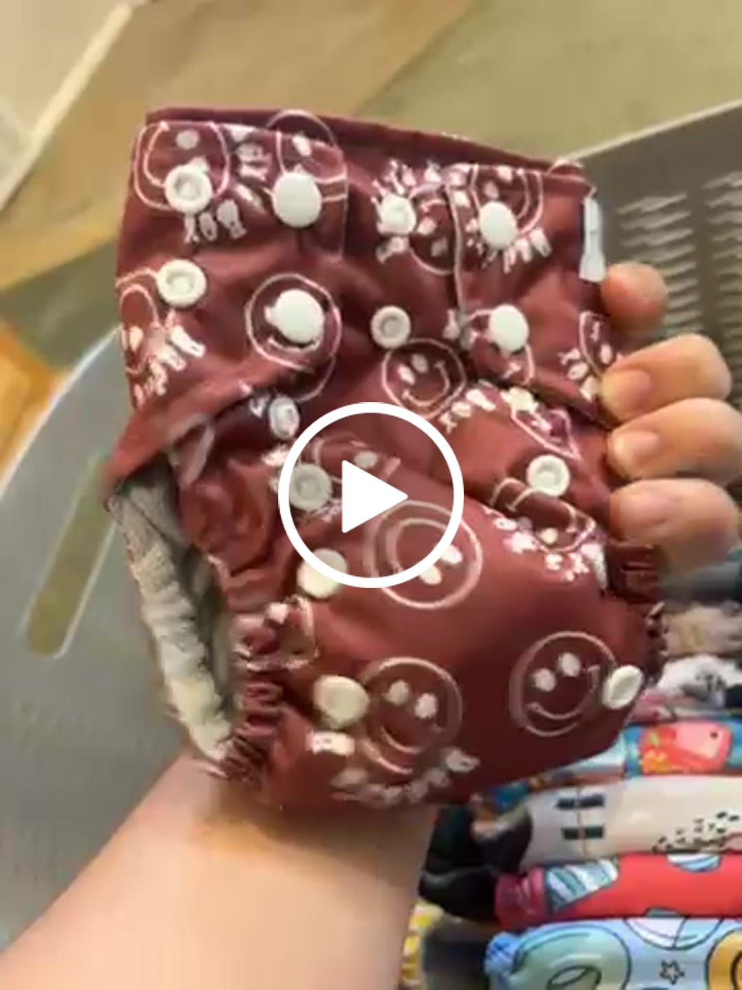 Customer video review of Tiny Tushies Newborn AIO Cloth Diaper
