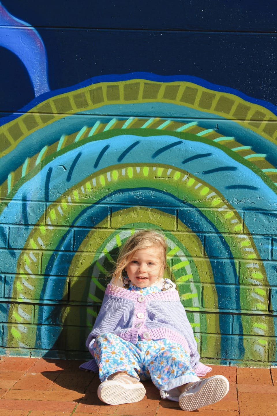 Customer photo review of Goldie + Ace - Seaside Daisy Austin Overalls