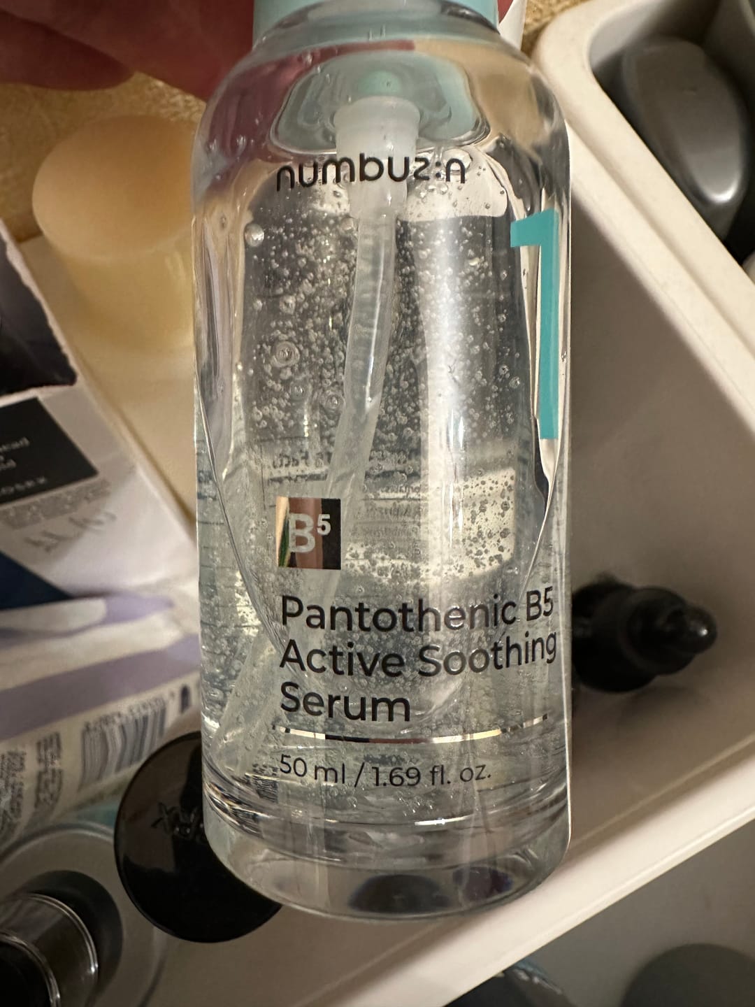 Customer photo review of Nomierinošs serums ar pantenolu Numbuzin No.1 Pantothenic B5 Active Soothing Serum
