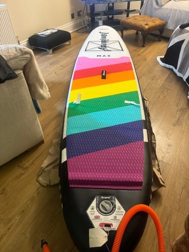 Customer photo review of Aquaplanet MAX 10’6″ Inflatable Paddle Board Package - Prism