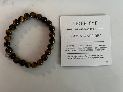 Customer photo review of Tiger Eye Bracelet