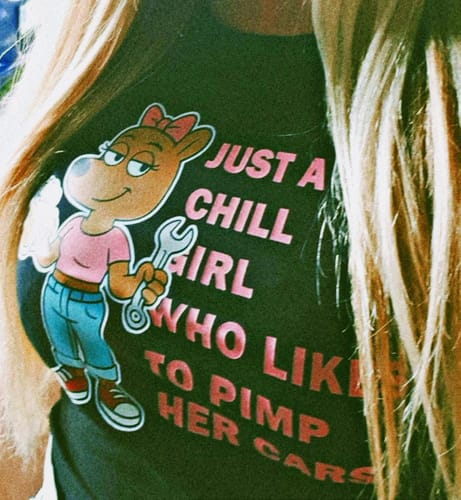 Customer photo review of CHILL GIRLS CARS - Crop Top