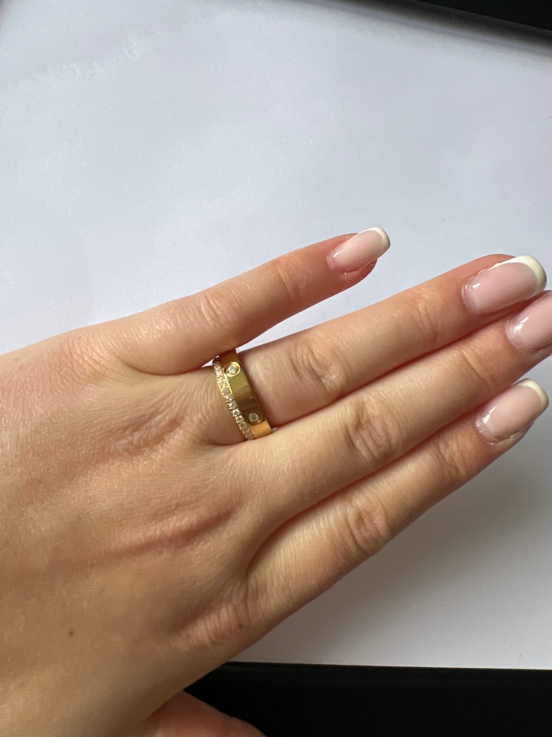 Customer photo review of Arianna Ring | 18K vergoldet