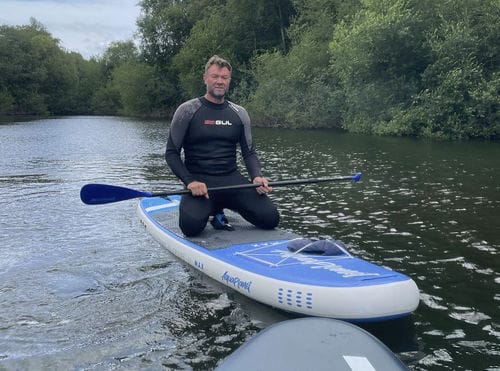 Customer photo review of Aquaplanet MAX 10’6″ Inflatable Paddle Board Package - Prism