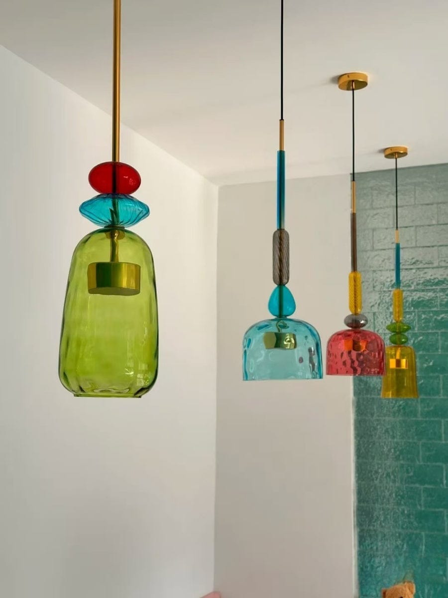 Customer photo review of Olivia Colorful Candy Pendant Light