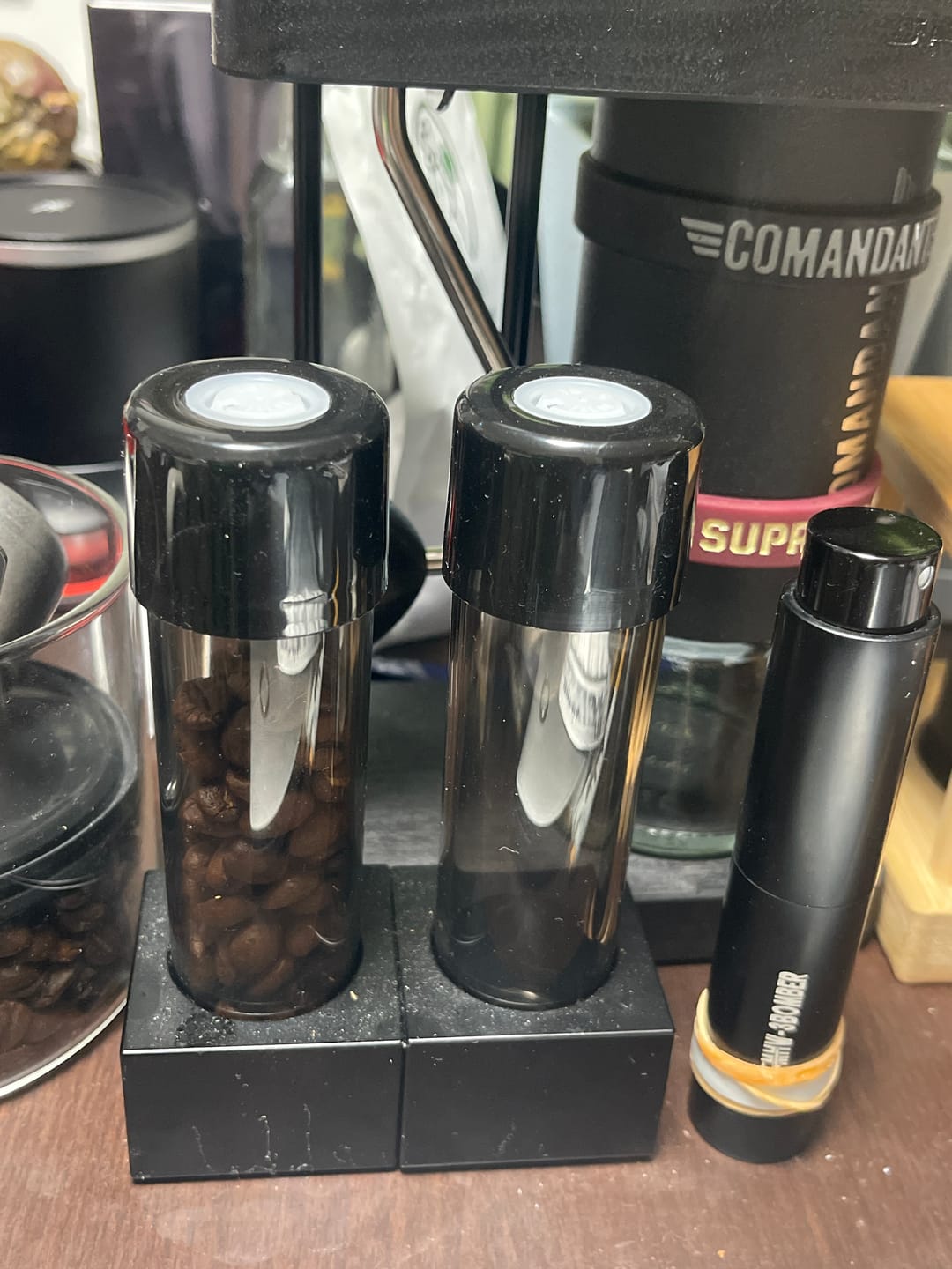 Customer photo review of MHW-3BOMBER Energy Bottle & Magnetic Cellar Stand