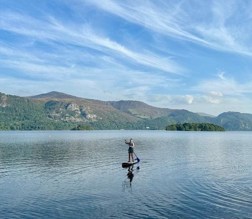 Customer photo review of Aquaplanet MAX 10’6″ Inflatable Paddle Board Package - Prism